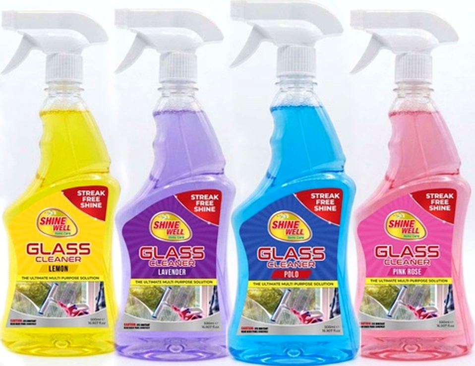 SHINE WELL Glass Cleaner Spray REGULAR QUALITY 500ml 24/pcs per Carton