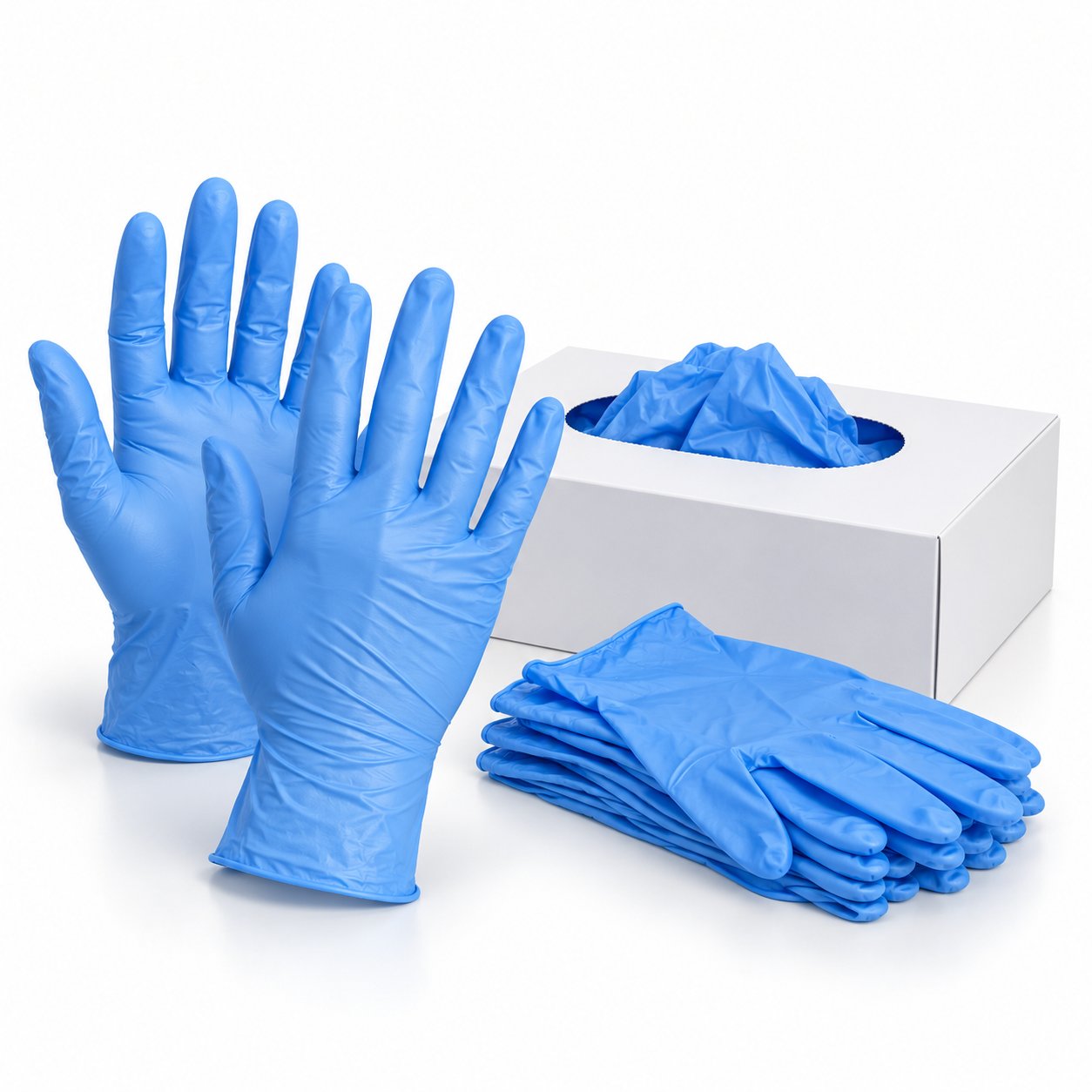 Blue Nitrile Gloves box – buy online in Pakistan, best wholesale price